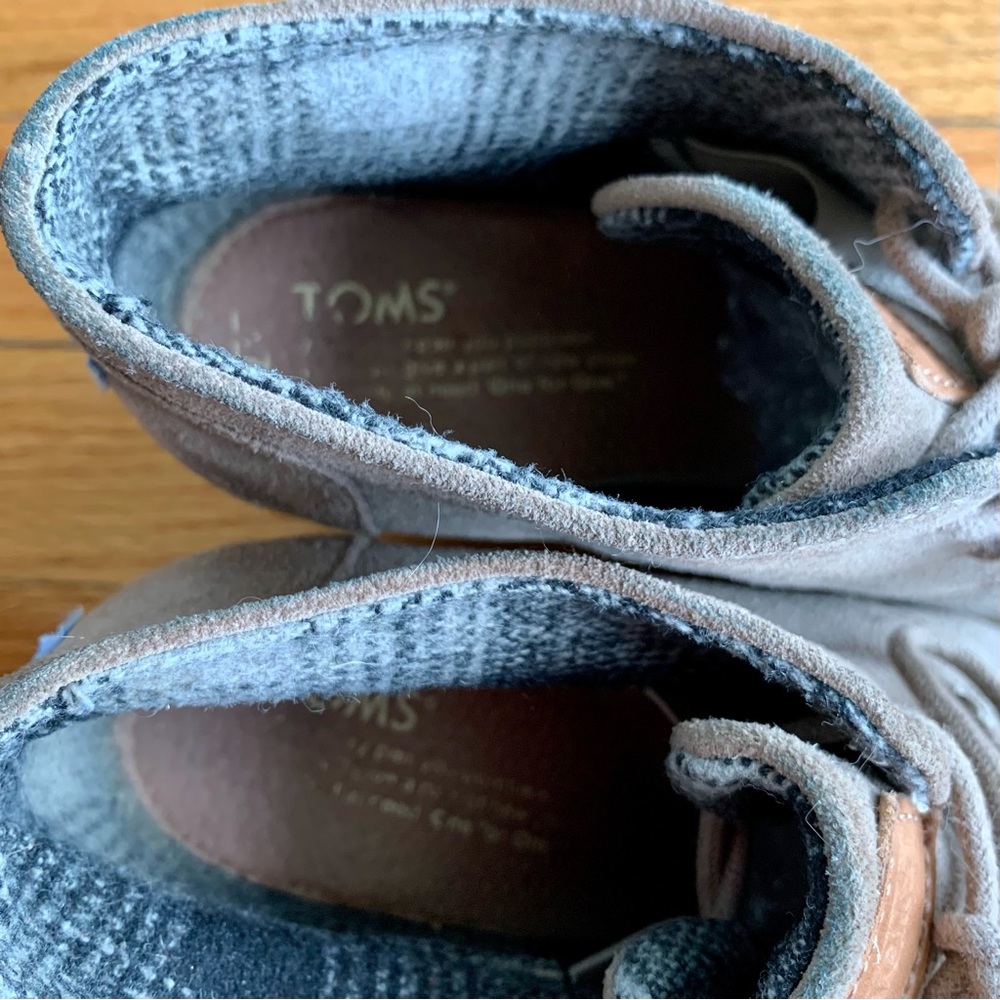 Toms beige Desert Wedge booties - Picture 6 of 9